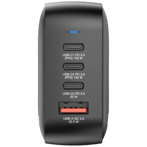 Punjač zidni Verbatim Mini GaN #32231 100W, 4 priključka; 2xUSB-C PD 100W/1xUSB-C PD 20W/1x USB-A QC 3.0 (EN/UK/US)-1
