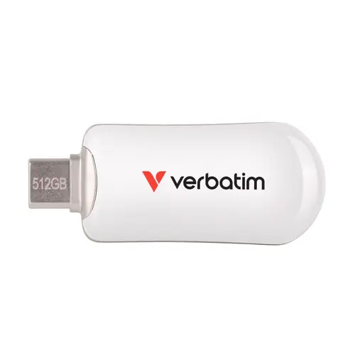 USB stick Verbatim 3.2 Gen1 #30231 512GB Plectra USB-C, bijeli-0