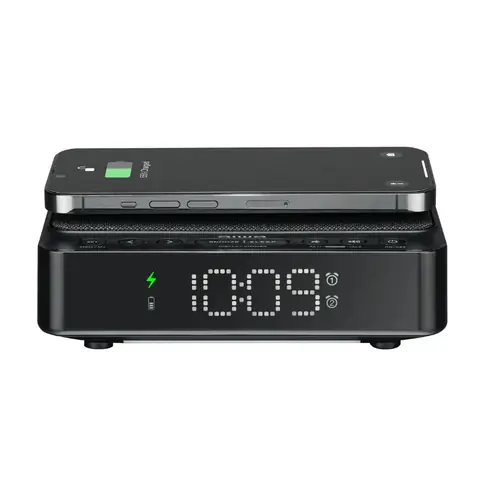 Radio budilica Aiwa CR-30BK s bežičnim i usb punjačem-1