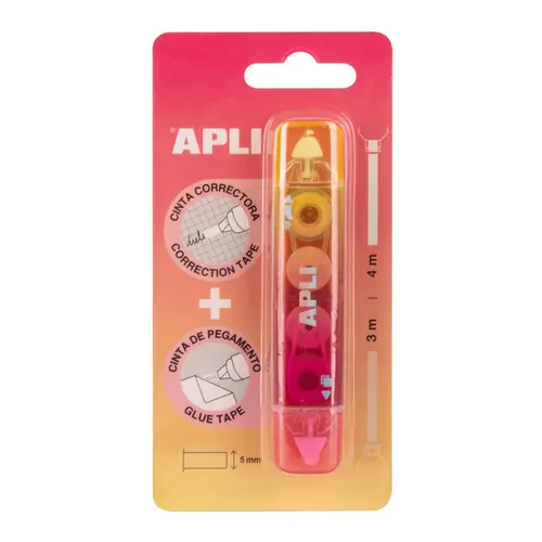 Corrector and glue roller Apli red 20008-0