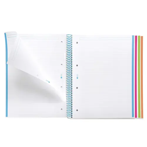 Kolegij blok Miquelrius A4 70g 120L spiralni crte combi srca šarena MR4325-1