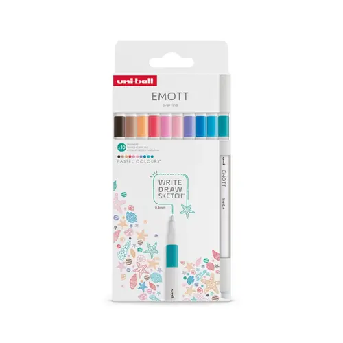 Marker Uni emott (0.4) pak 10 kom Pastel colours 302422269-0
