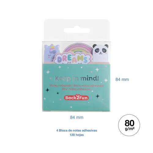 Set blok samoljepljivi Miquelrius Back2Fun dream 4/1 MR7587-5