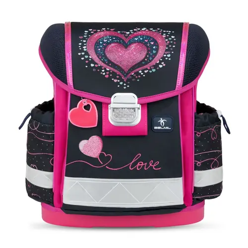 Torba školska Belmil classy dark pinky 403-13/AG/34-0
