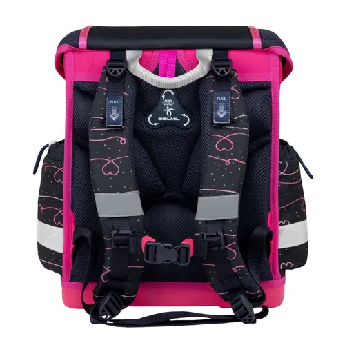 Torba školska Belmil classy dark pinky 403-13/AG/34-2