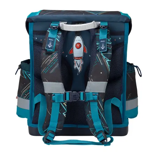 Torba školska Belmil classy plus racing car blue 405-78/AG/13-2