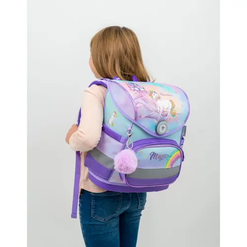 Torba školska Belmil compact rainbow unicorn magic 405-41/AG-4-4