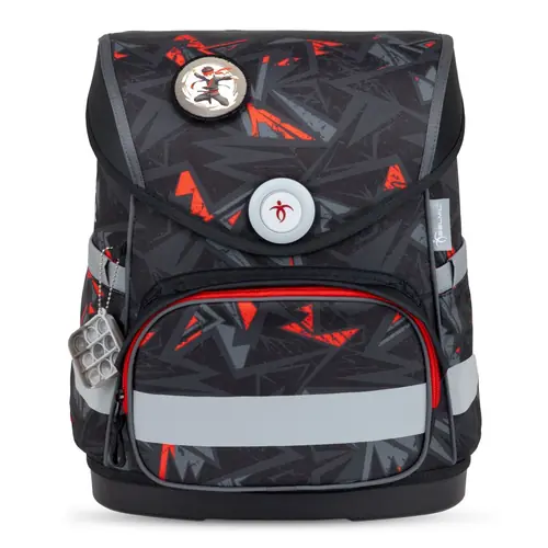 Torba školska Belmil compact with patches ninja 405-41/AG/B/4-0