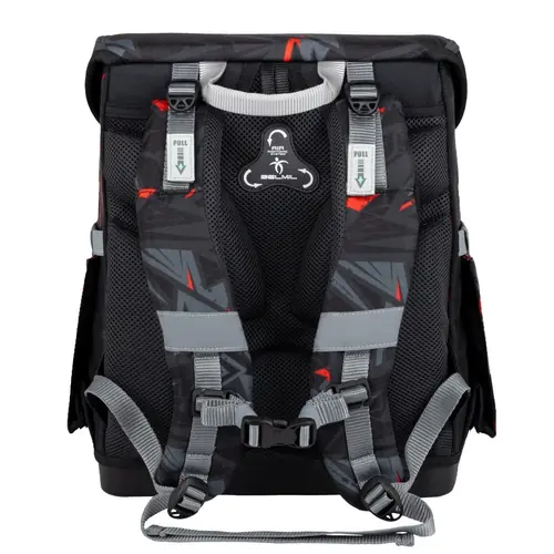 Torba školska Belmil compact with patches ninja 405-41/AG/B/4-2
