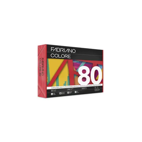 Papir Fabriano Colore A4/80g rosso 500L 74521297 bright-0