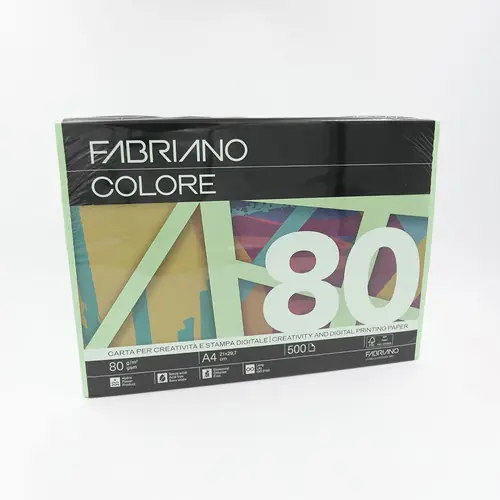 Papir Fabriano Colore A4/80g verde pisello 500L 74221297 bright-0