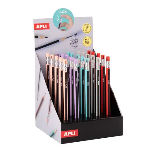 Graphite pencil Apli Click 2.0mm assorted 25/1 20091-0