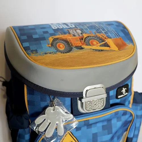 Damaged school bag Belmil mini-fit bulldozer 405-33/AG/PC-18 AK_BEL-6