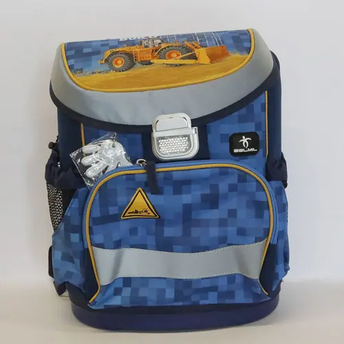 Damaged school bag Belmil mini-fit bulldozer 405-33/AG/PC-18 AK_BEL-8