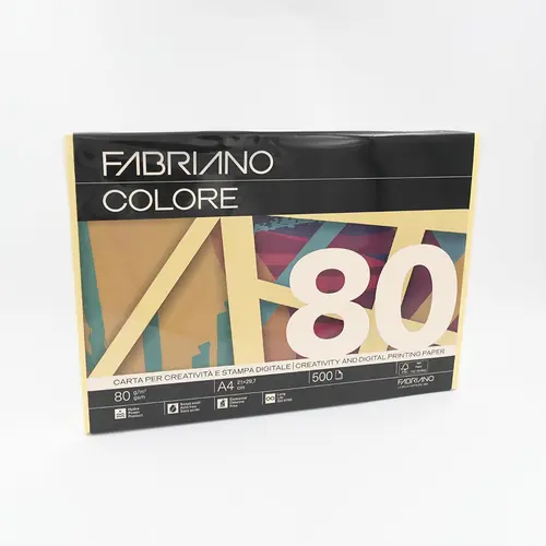 Papir Fabriano Colore A4/80g giallo 500L 74621297 bright-0