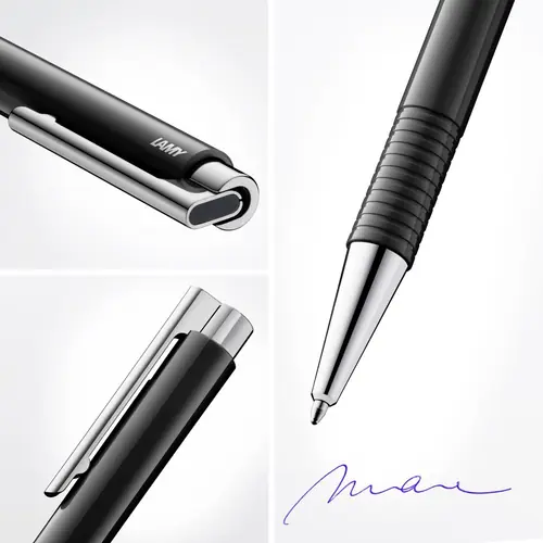 Kemijska olovka Lamy Logo Black (1.0) crni ispis M 204 M16 4026562-3