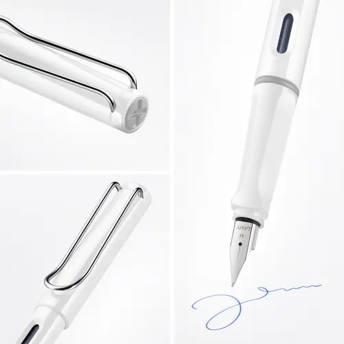 Nalivpero Lamy Safari White (0.6) plavi ispis M 019 T10 4000229-3