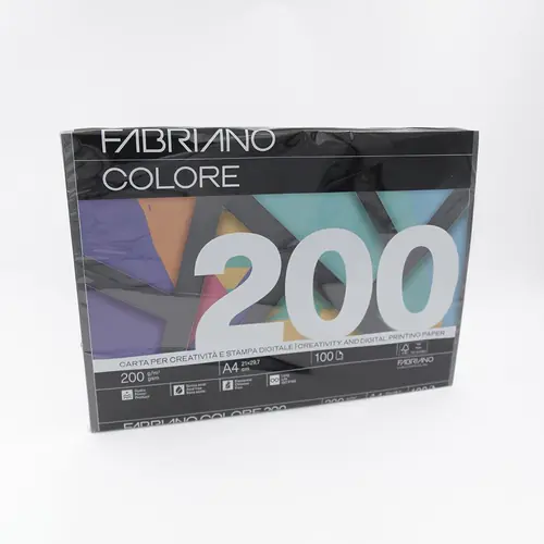 Papir Fabriano Colore A4/200g nero 100L 78321297 bright-0