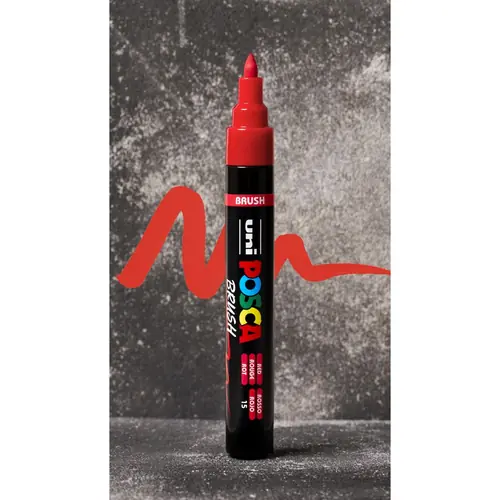Marker Uni gift set Posca pc-5br all colors brush plastic free 16/1 302422410-6