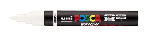 Marker Uni pc-5br brush Posca white-0