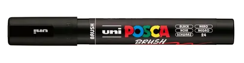 Marker Uni pc-5br brush Posca black-1