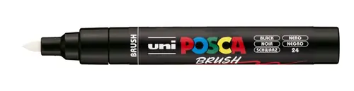 Marker Uni pc-5br brush Posca black-2