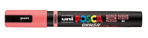 Marker Uni pc-5br brush Posca coral pink-1