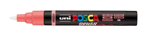 Marker Uni pc-5br brush Posca coral pink-2