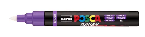 Marker Uni pc-5br brush Posca ljubičasti-2