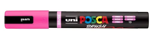 Marker Uni pc-5br brush Posca rozi-1