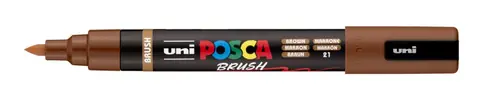 Marker Uni pc-5br brush Posca smeđi-0