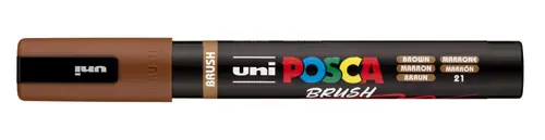Marker Uni pc-5br brush Posca smeđi-1