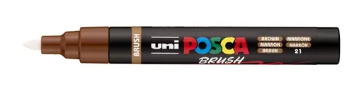 Marker Uni pc-5br brush Posca smeđi-2