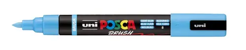 Marker Uni pc-5br brush Posca svijetlo plavi-0