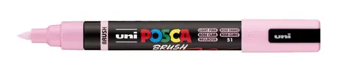 Marker Uni pc-5br brush Posca svijetlo rozi-0