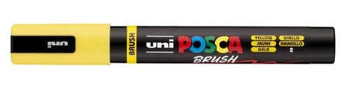 Marker Uni pc-5br brush Posca žuti-1