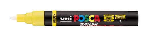 Marker Uni pc-5br brush Posca žuti-2
