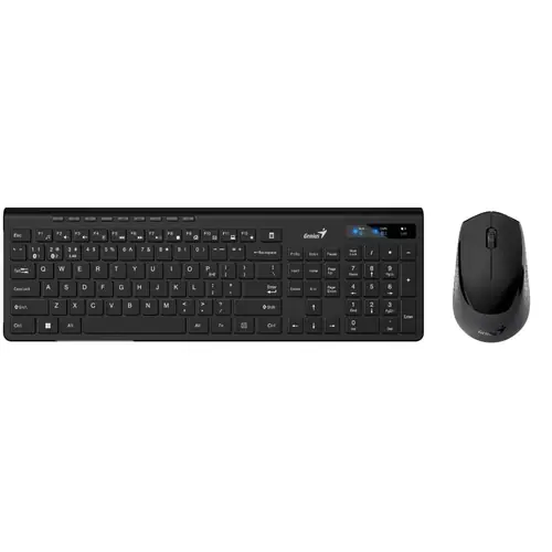 Set Genius SlimStar 8230 tipkovnica + miš, bežični BT + 2.4GHz, crni-0