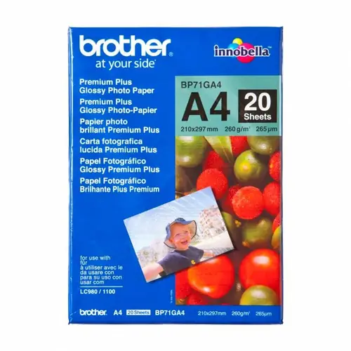 Papir Brother BP71GA4 Glossy A4 260 G/M2, 20 L-0