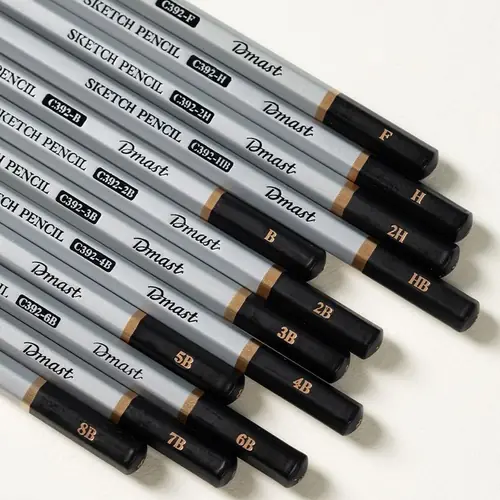 Umjetnički set Deli Dmast grafitne olovke 2,0–3,5mm 12 kom u kutiji EC391-4