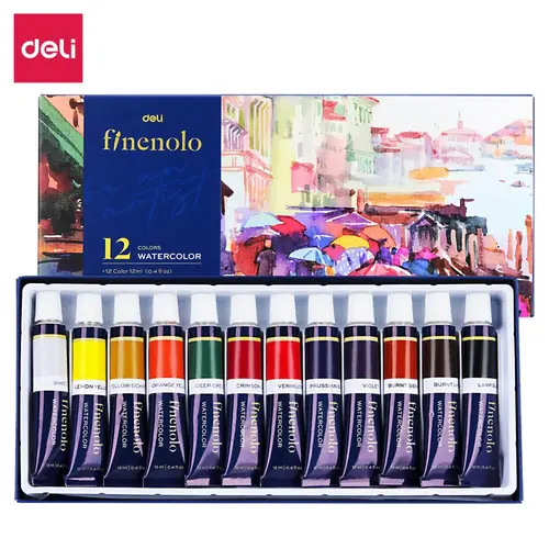 Umjetnički set Deli Finenolo vodene boje 12 kom u kutiji EC19-12-0