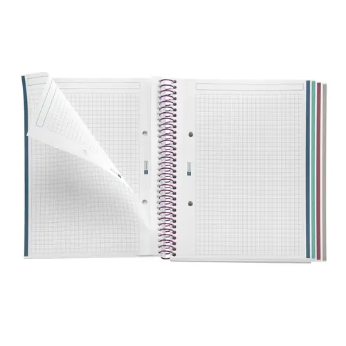Notebook Miquelrius A5 Botanical Flora Papaver 100L 70g/m2 squared MR4423-4