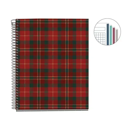 Notebook Miquelrius A5 Highland Days Lennox 100L 70g/m2 squared MR4412-3