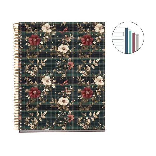 Kolegij blok Miquelrius A5 Highland Days Poppies 100L 70g/m2 crte MR4415-2