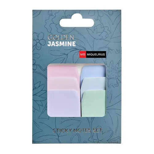 Sticky notes block Miquelrius 34x45/57/68 mm Golden Jazmine 3/1 MR7780-0