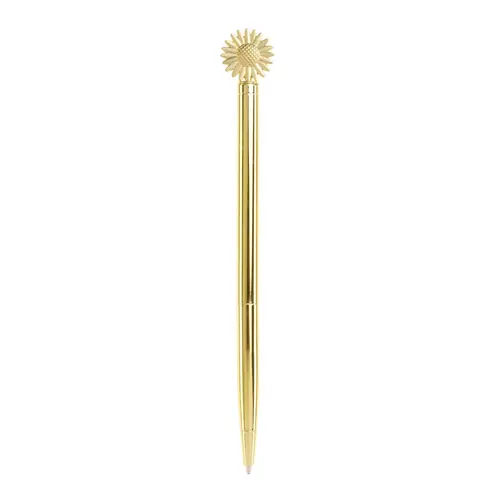 Ballpoint pen Miquelrius Golden Jazmine metal blue ink Daisy MR12049-1