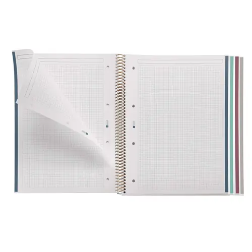 College block Miquelrius A4 Golden Jazmine Dusk 100L 70g/m2 squared MR4389-5