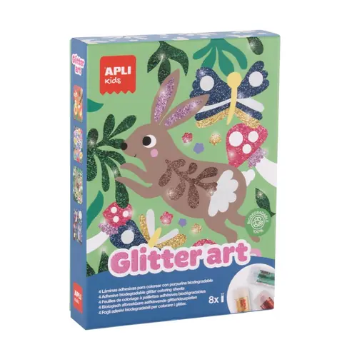 Creative set Apli with biodegradable glitter Glitter Art Bio 20078-0