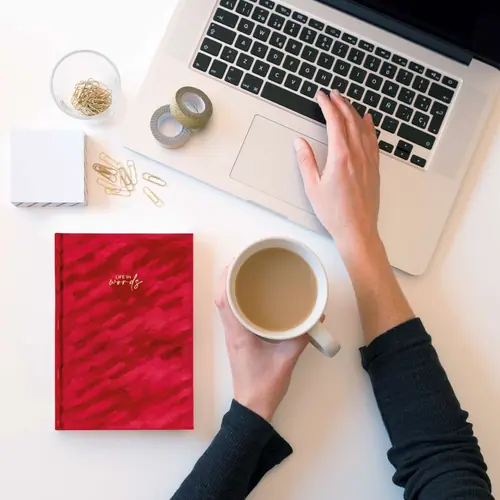 Notes Miquelrius A5 Highland Days plush red 80 sheets 80g/m2 plain MR8293-2