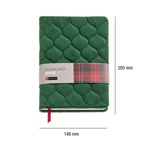 Notes Miquelrius A5 Highland Days padded green 80 sheets 80g/m2 dotted MR8294-4